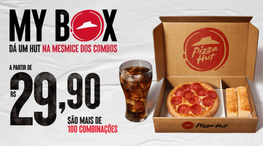 Pizza Hut lança My Box um combo individual, completo e ideal para