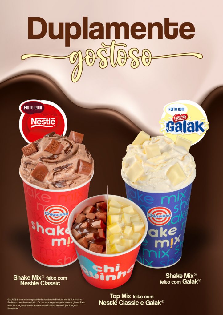 Chiquinho Sorvetes lança produtos com chocolates Galak® e Classic Mapa das Franquias Chiquinho Sorvetes lança produtos com chocolates Galak® e Classic Mapa das Franquias